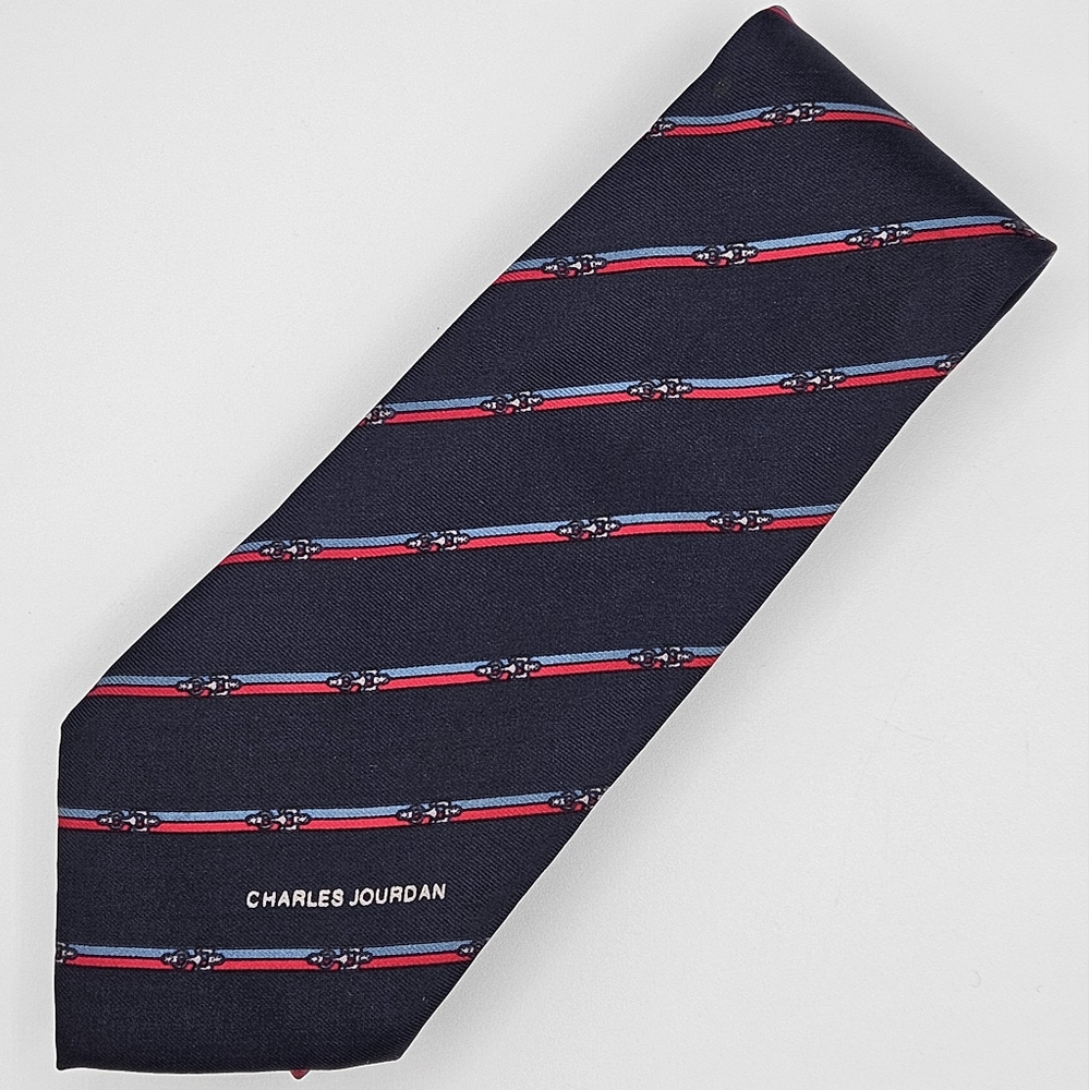 Charles Jourdan Striped Silk Tie